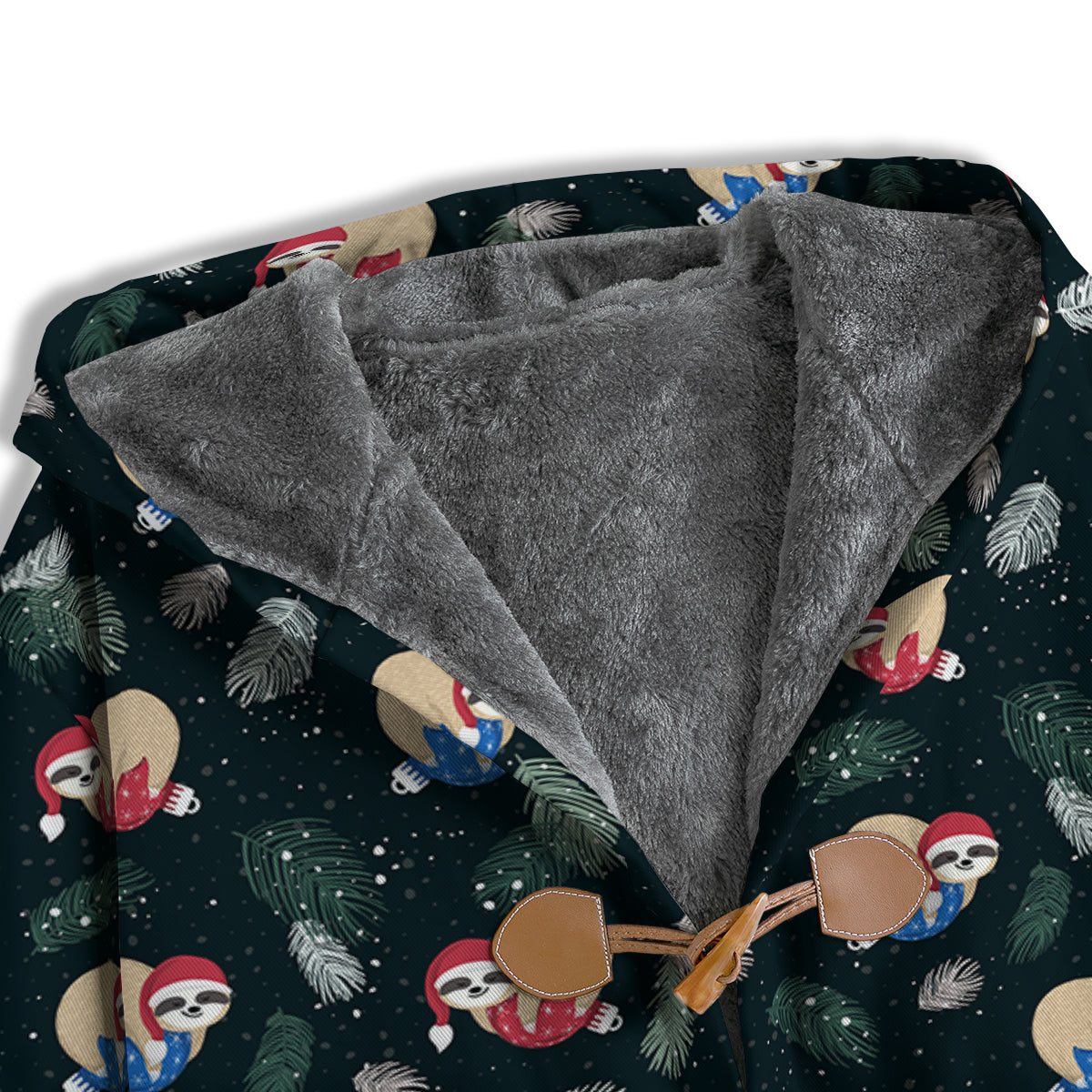 Sloths Sleeping Christmas Print Pattern Men's Windbreaker Jacket-grizzshop