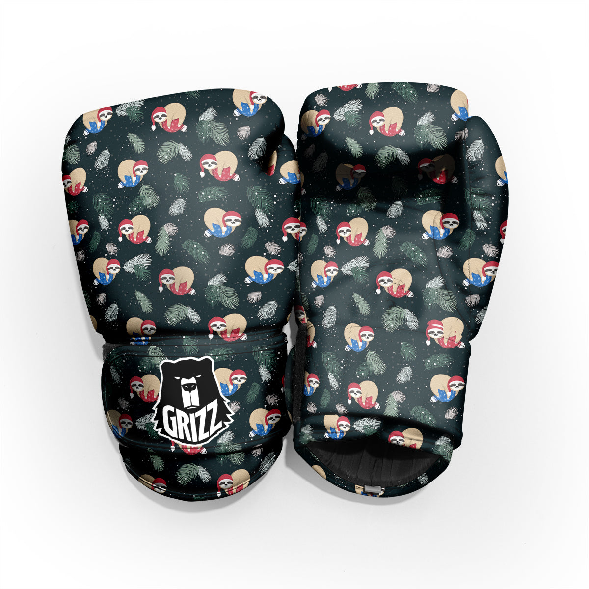 Sloths Sleeping Christmas Print Pattern Pro Boxing Glove