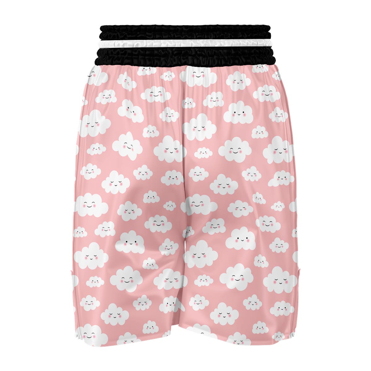 Smile Cloud Pattern Print Boxing Shorts-grizzshop