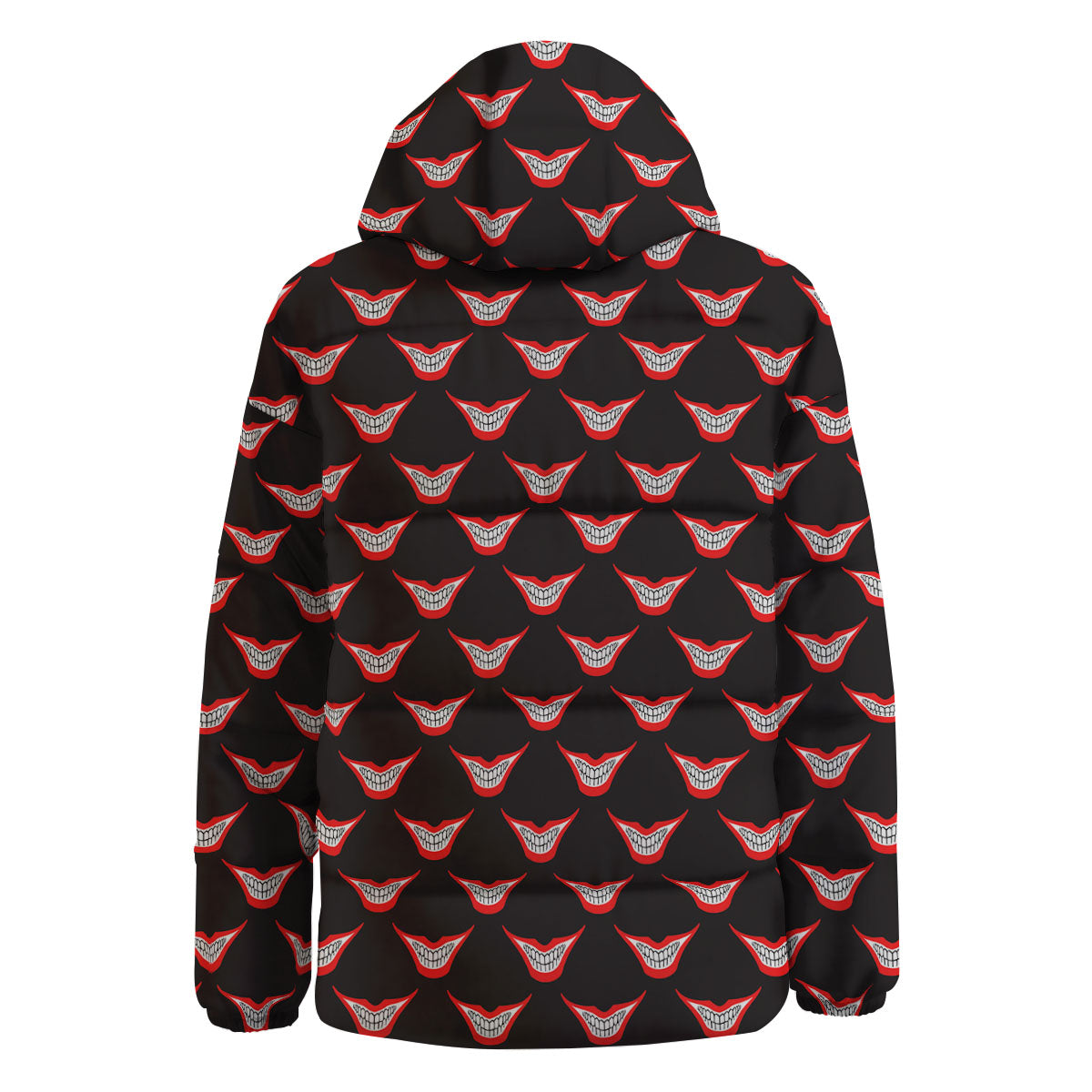 Smile Joker Print Pattern Down Jacket-grizzshop