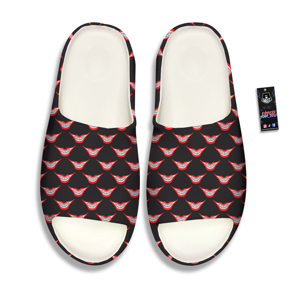 Smile Joker Print Pattern Sandals-grizzshop