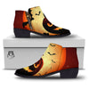 Smiley Faces Halloween Pumpkin Print Ankle Boots-grizzshop