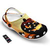 Smiley Faces Halloween Pumpkin Print Clog-grizzshop