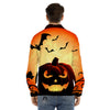 Smiley Faces Halloween Pumpkin Print Men's Dress Shirts-grizzshop