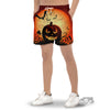 Smiley Faces Halloween Pumpkin Print Men's Gym Shorts-grizzshop