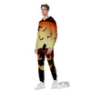 Smiley Faces Halloween Pumpkin Print Men's Jumpsuit-grizzshop