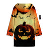 Smiley Faces Halloween Pumpkin Print Men's Windbreaker Jacket