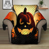 Smiley Faces Halloween Pumpkin Print Recliner Protector-grizzshop