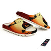 Smiley Faces Halloween Pumpkin Print Sandals-grizzshop