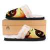 Smiley Faces Halloween Pumpkin Print Slippers-grizzshop