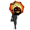 Smiley Faces Halloween Pumpkin Print Umbrella-grizzshop