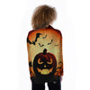 Smiley Faces Halloween Pumpkin Print Women's Long Sleeve Shirts-grizzshop