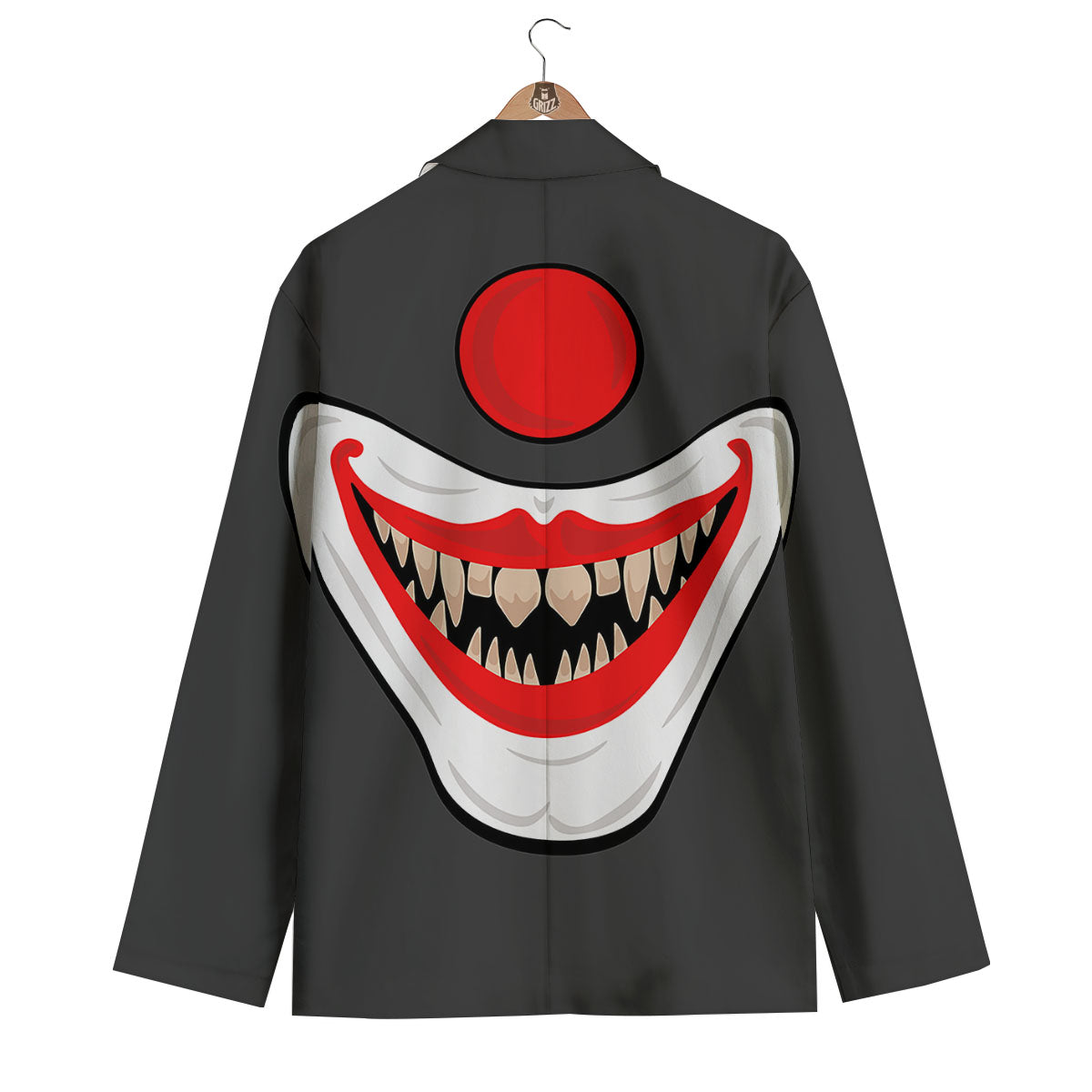 Smiling Clown Halloween Print Men's Blazer-grizzshop