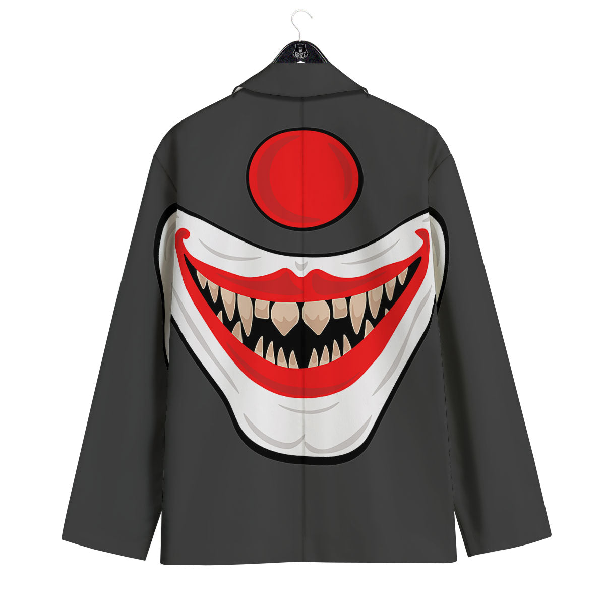 Smiling Clown Halloween Print Men's Sport Coat-grizzshop