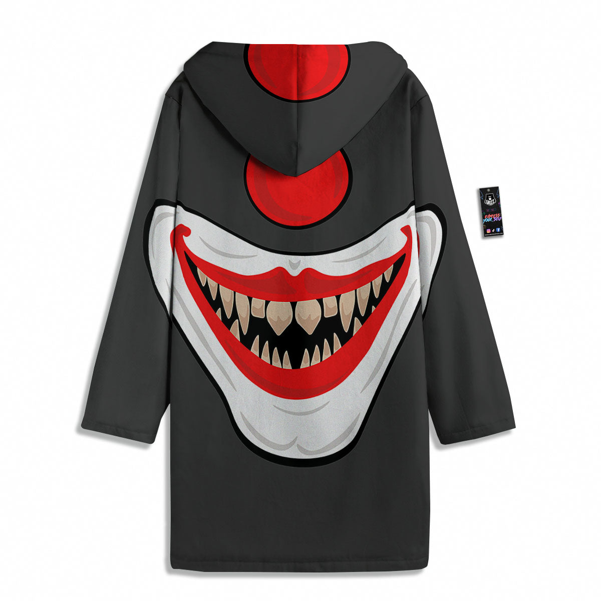 Smiling Clown Halloween Print Men's Windbreaker Jacket-grizzshop