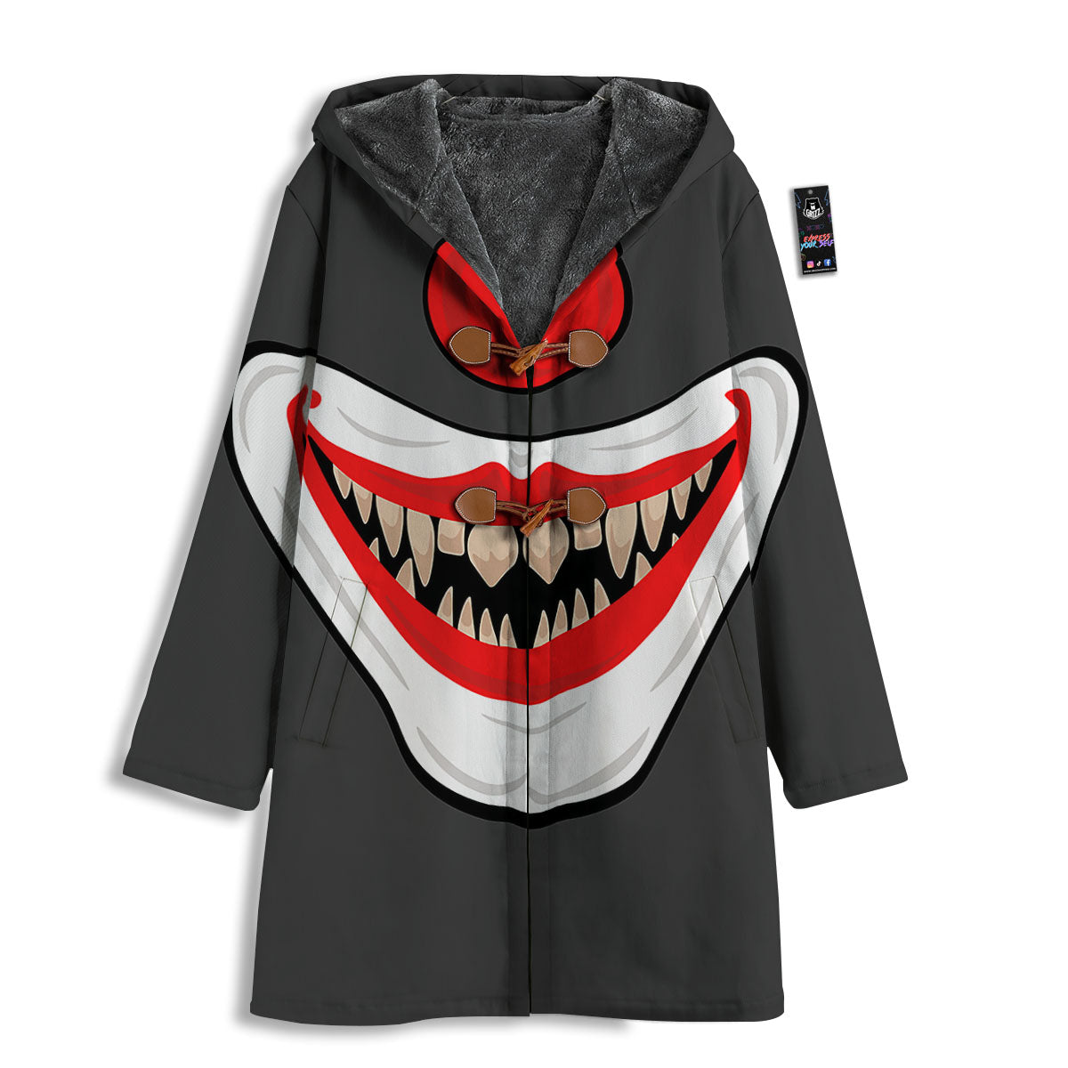 Smiling Clown Halloween Print Men's Windbreaker Jacket-grizzshop