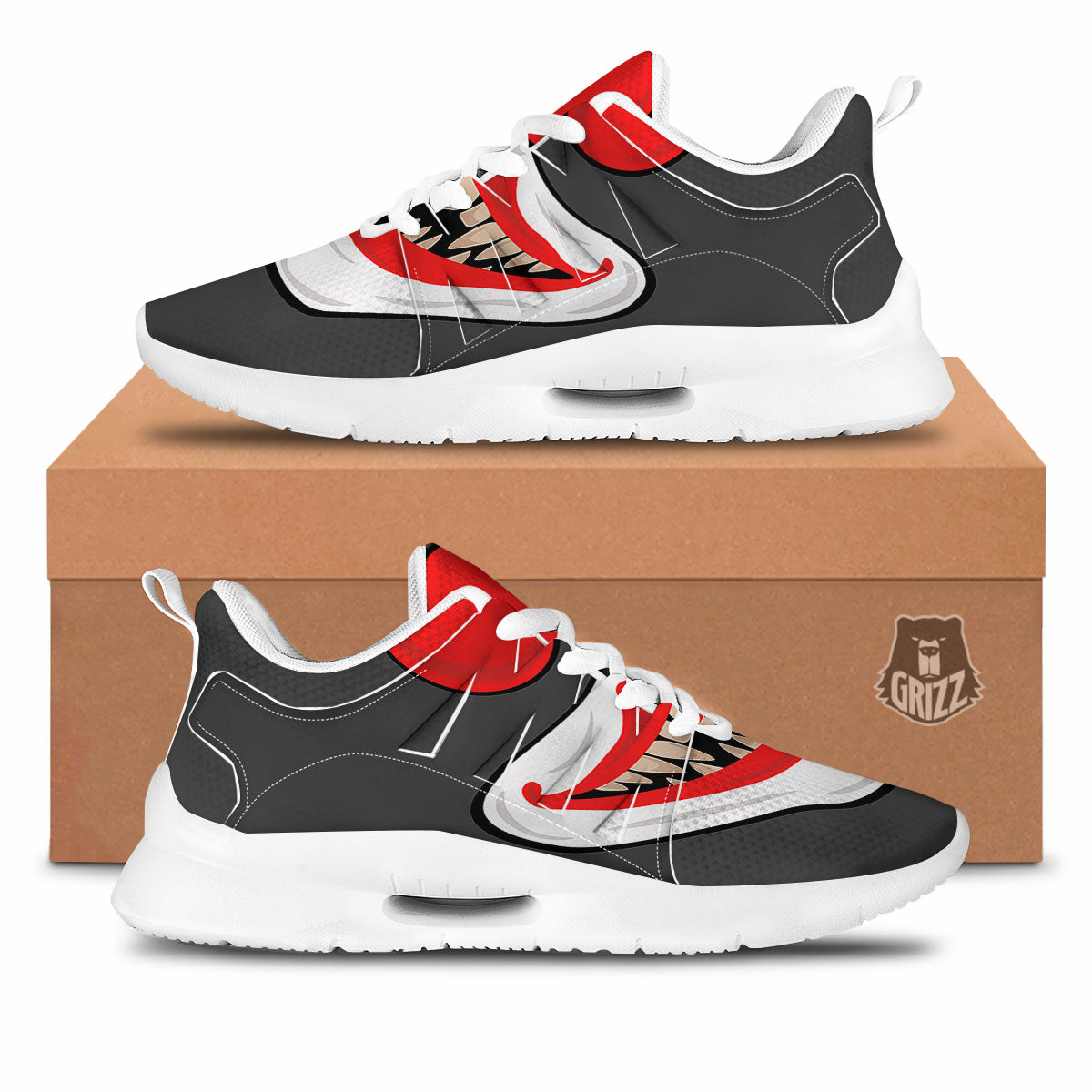 Smiling Clown Halloween Print Tennis Shoes-grizzshop