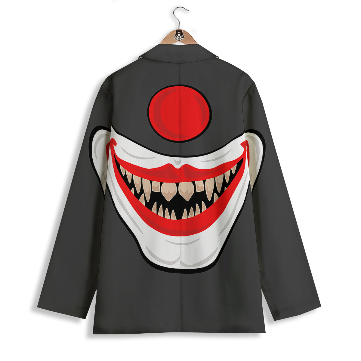 Smiling Clown Halloween Print Women's Blazer-grizzshop