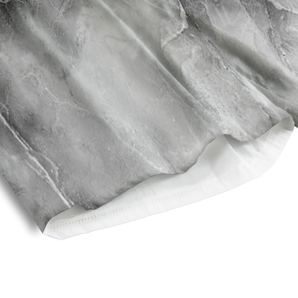 Smoke Marble White Grey Print Pattern Men's Athletic Shorts