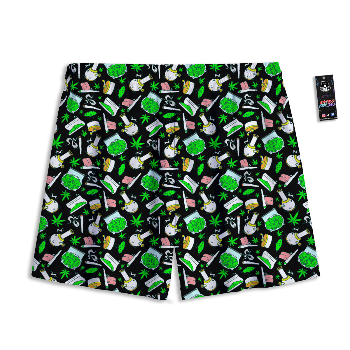 Stingray Spiritual Golden Print Mesh Shorts