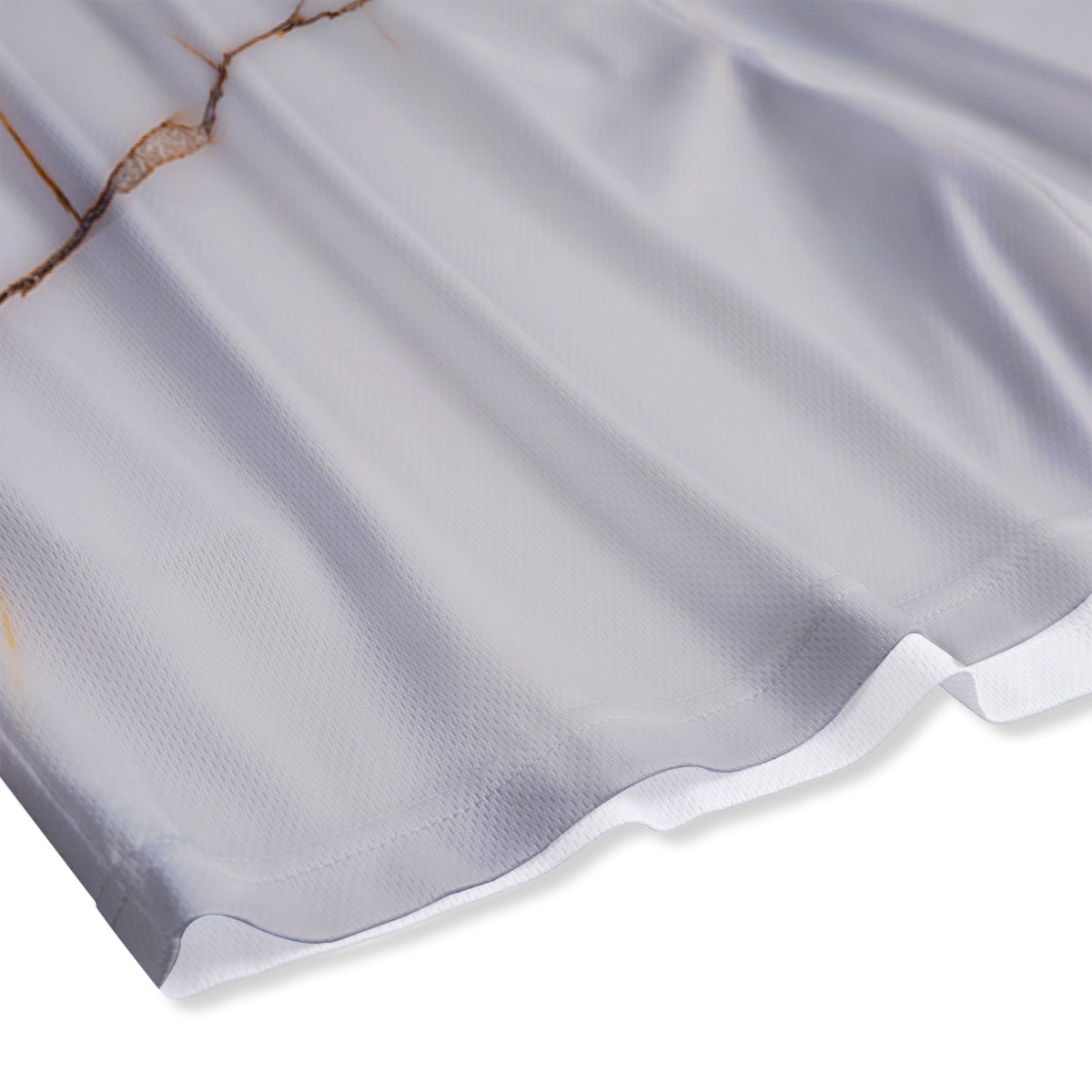 Smooth Marble White Brown Print Pattern Mesh Shorts