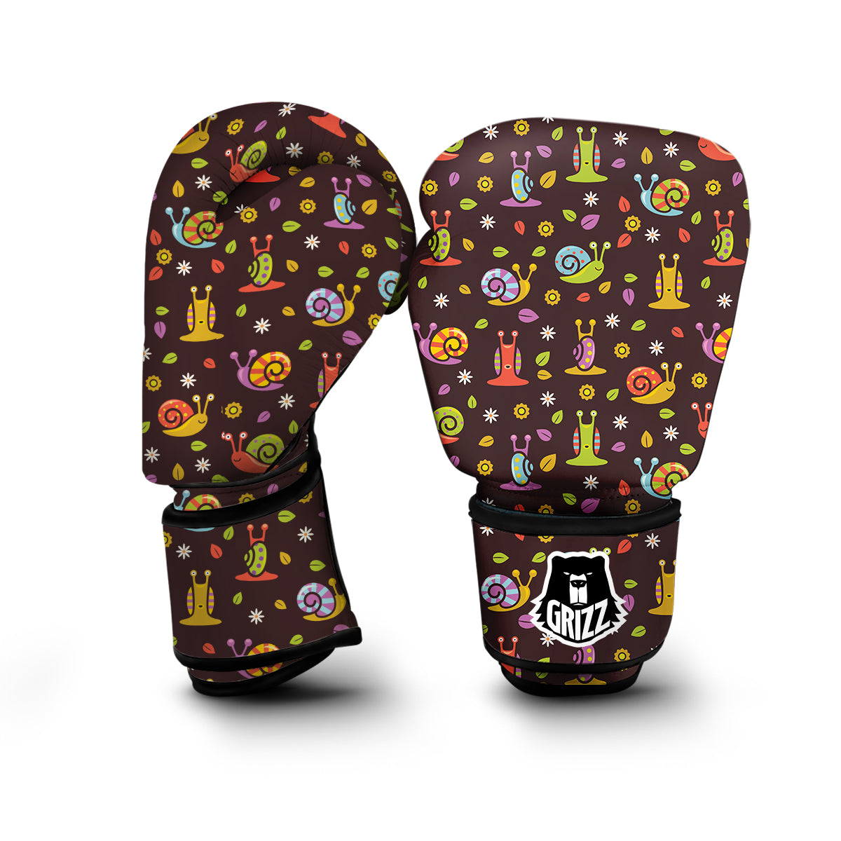 Snail Pattern Print Boxing Gloves-grizzshop