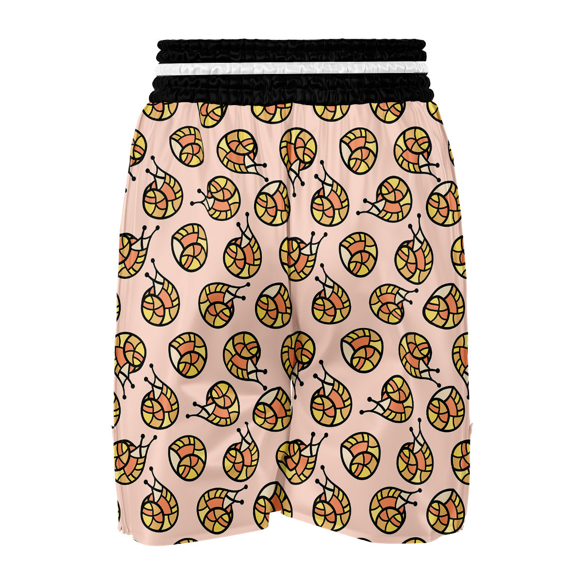 Snail Print Pattern Boxing Shorts-grizzshop