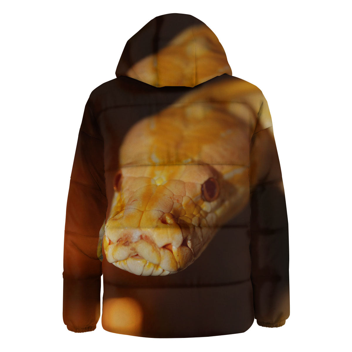 Snake Albino Print Down Jacket-grizzshop
