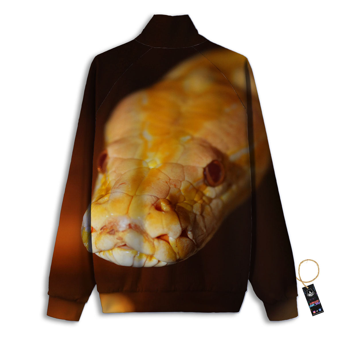 Snake Albino Print Track Jacket-grizzshop