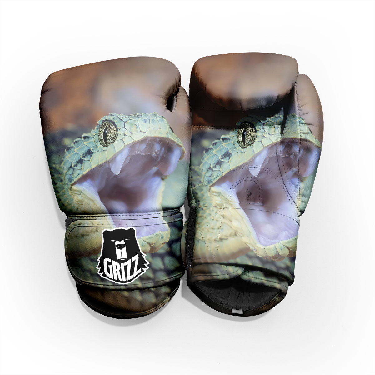 Snake Atheris Nitschei Print Pro Boxing Glove