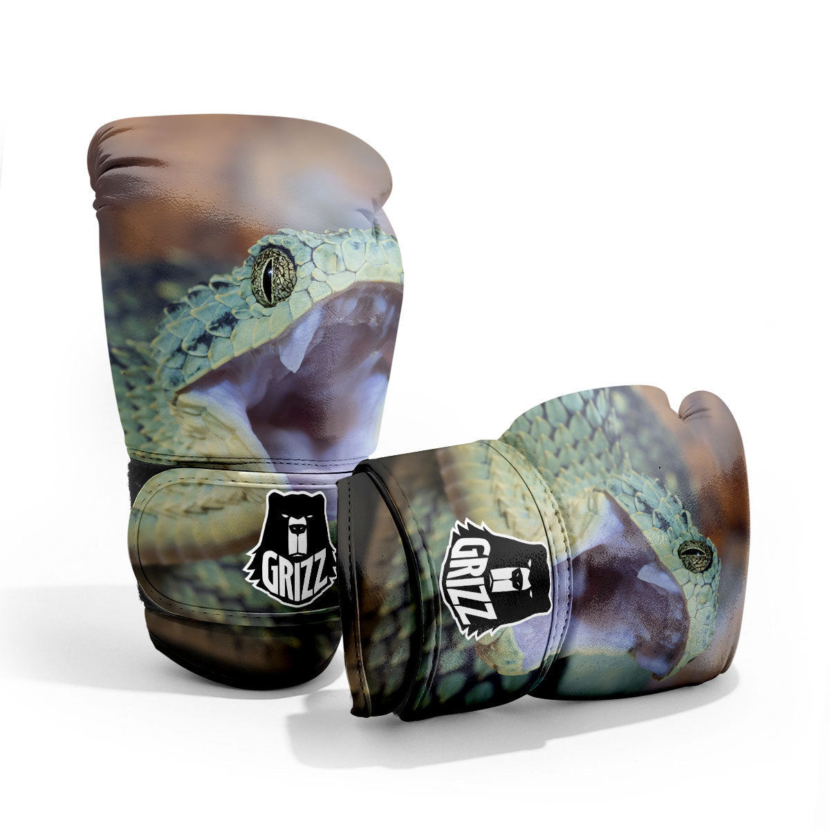 Snake Atheris Nitschei Print Pro Boxing Glove