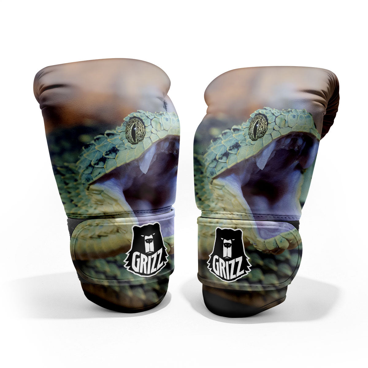 Snake Atheris Nitschei Print Pro Boxing Glove