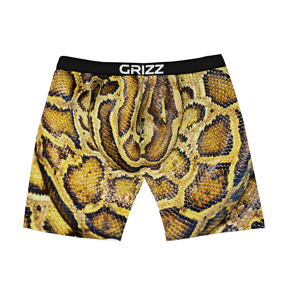 Snake Burmese Python Print Boxer Briefs-grizzshop