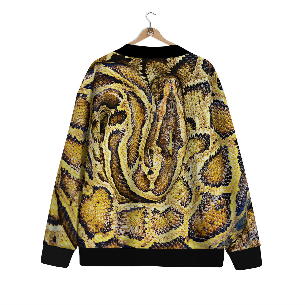 Snake Burmese Python Print Cardigan-grizzshop
