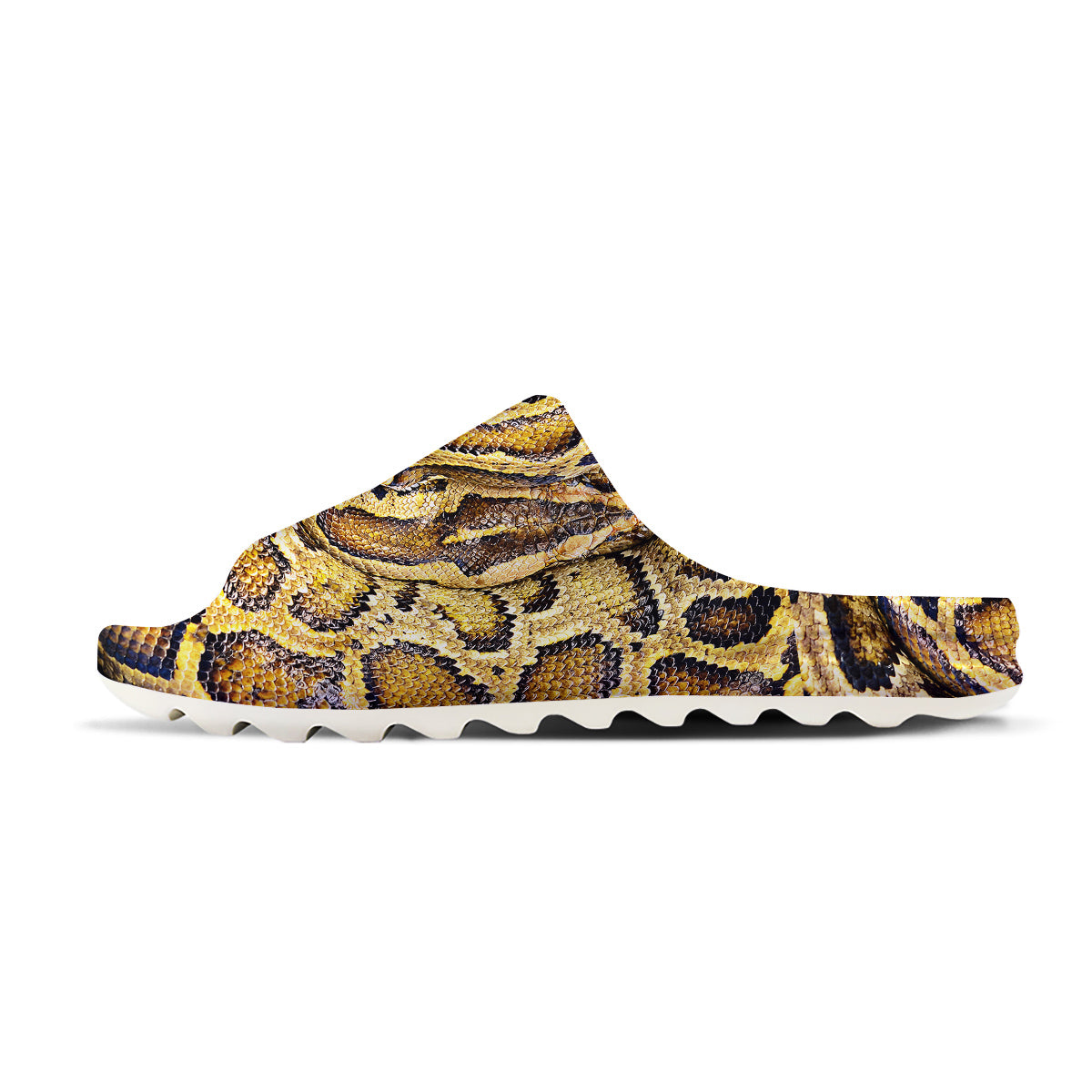 Snake Burmese Python Print Sandals-grizzshop
