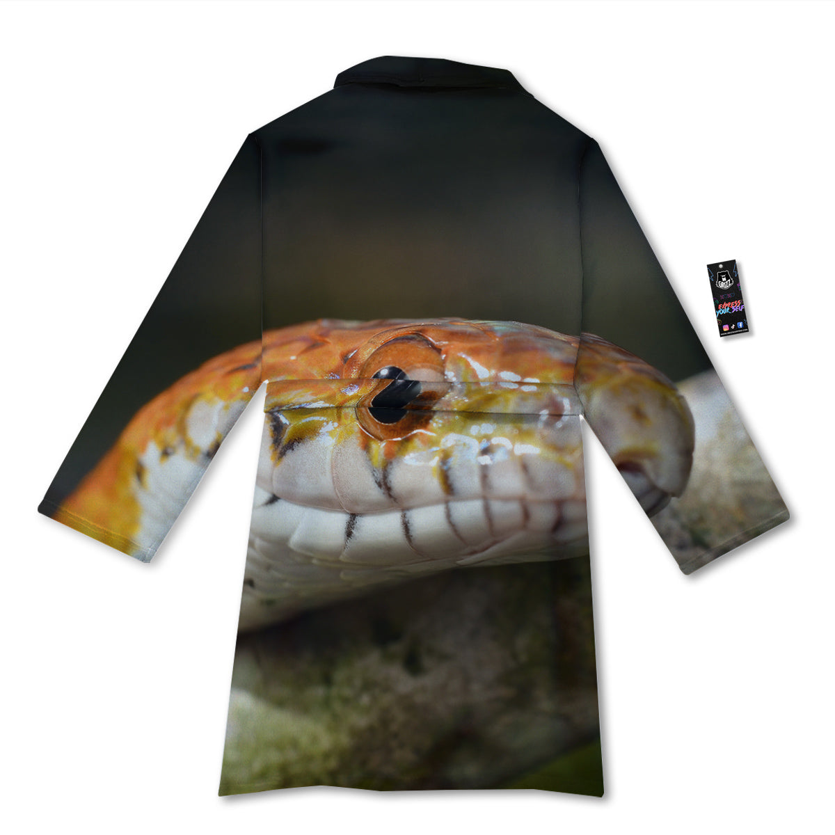 Snake Corn Print Bathrobe-grizzshop