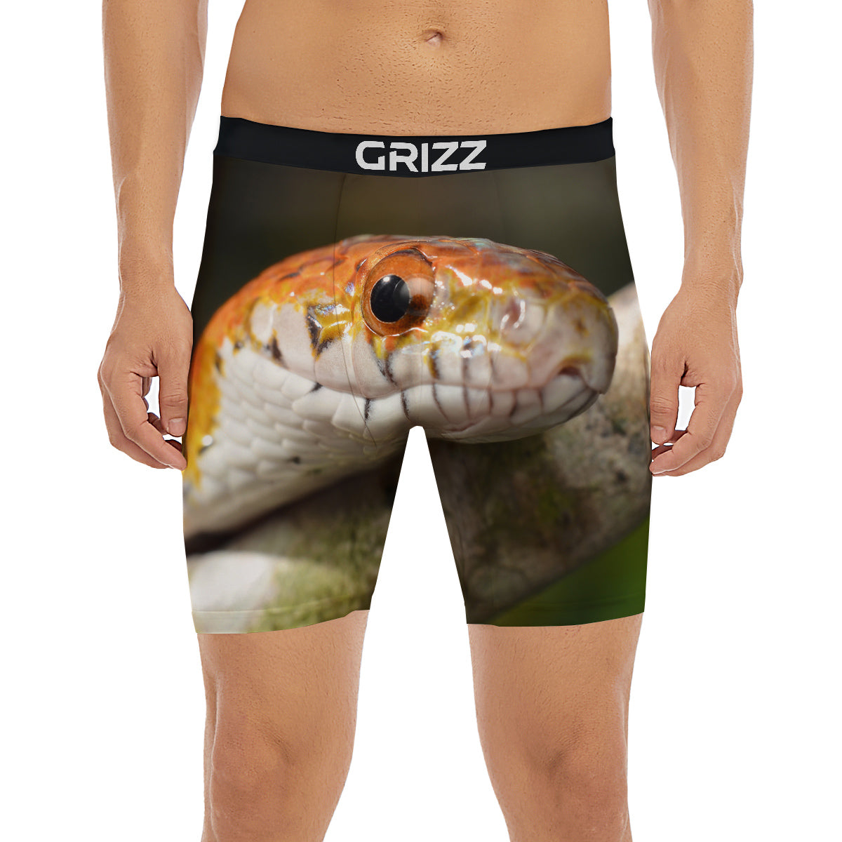 Snake Corn Print Boxer Briefs-grizzshop