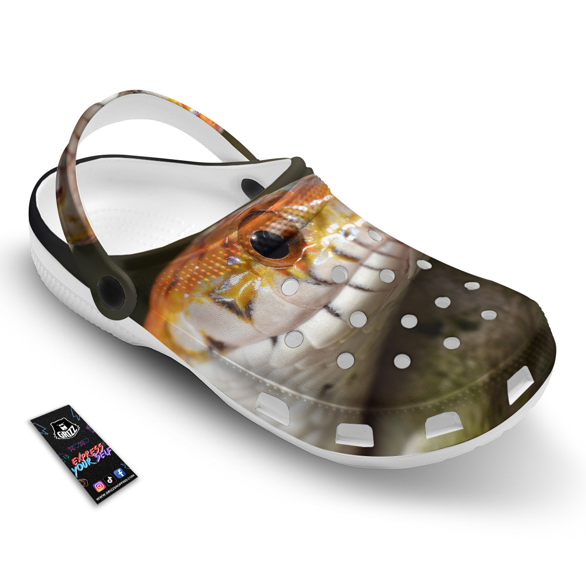 Snake Corn Print Clog-grizzshop