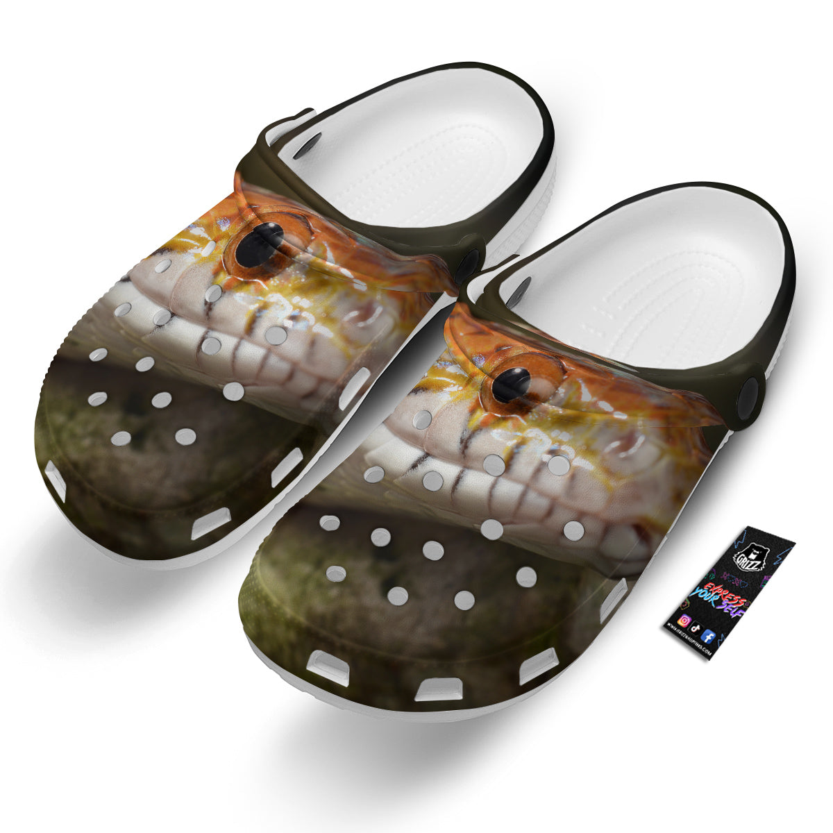 Snake Corn Print Clog-grizzshop
