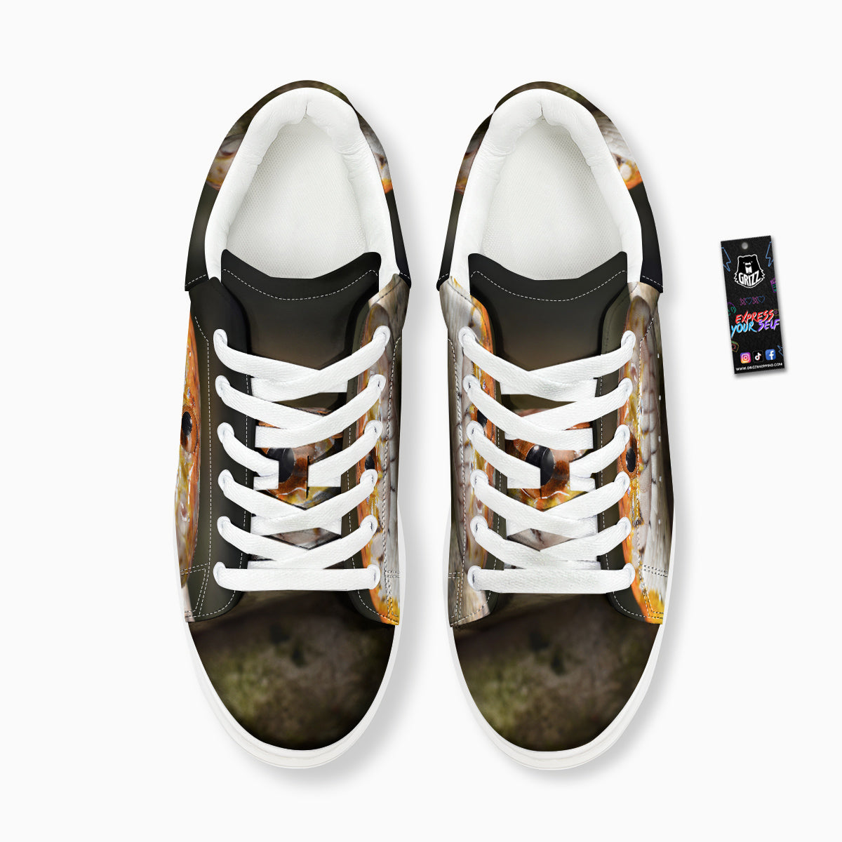 Snake Corn Print Platform Shoes-grizzshop