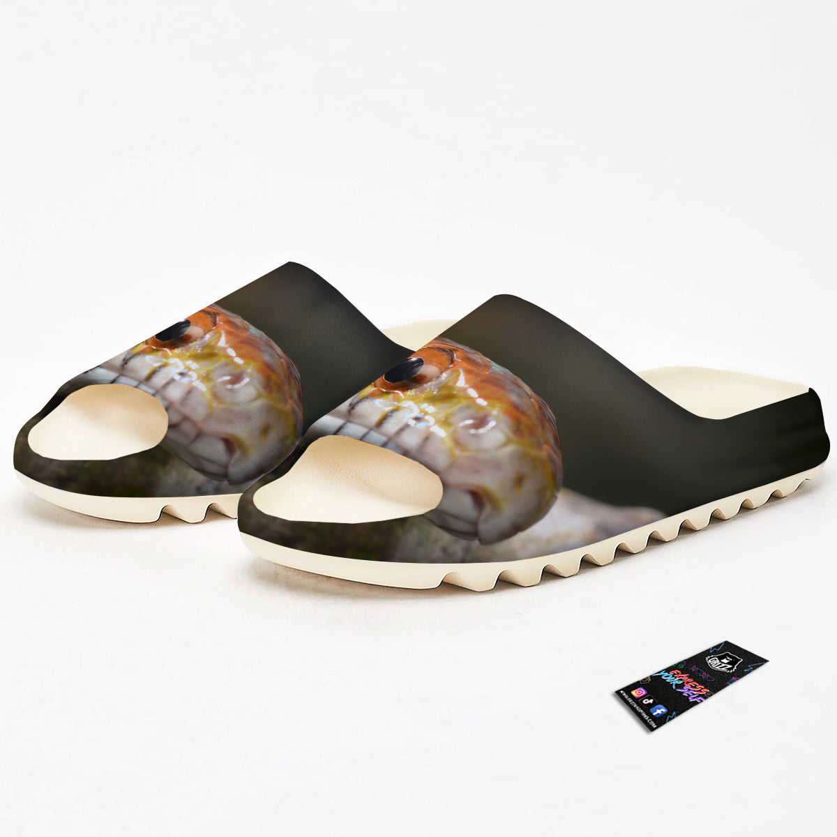 Snake Corn Print Sandals-grizzshop