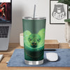 Snake Emerald Tree Boa Print Tumbler-grizzshop