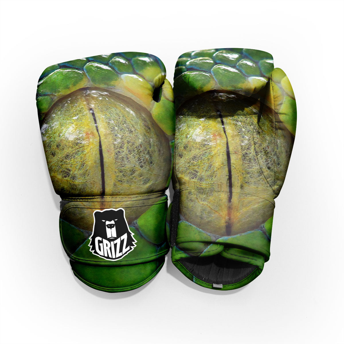 Snake Eye Green Print Pro Boxing Glove
