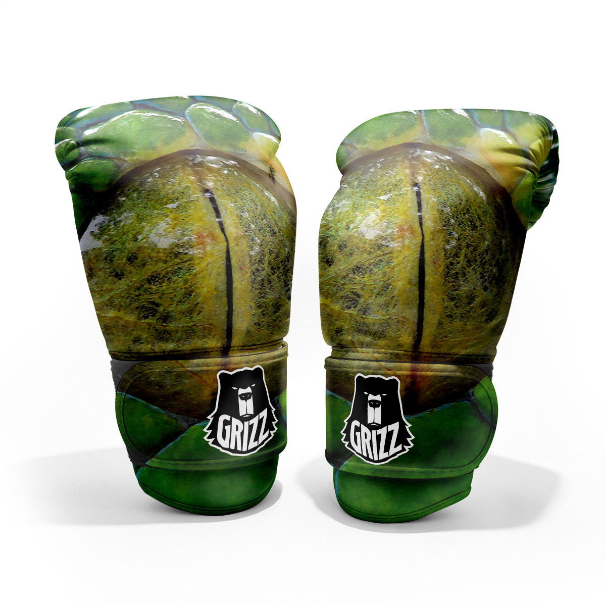 Snake Eye Green Print Pro Boxing Glove