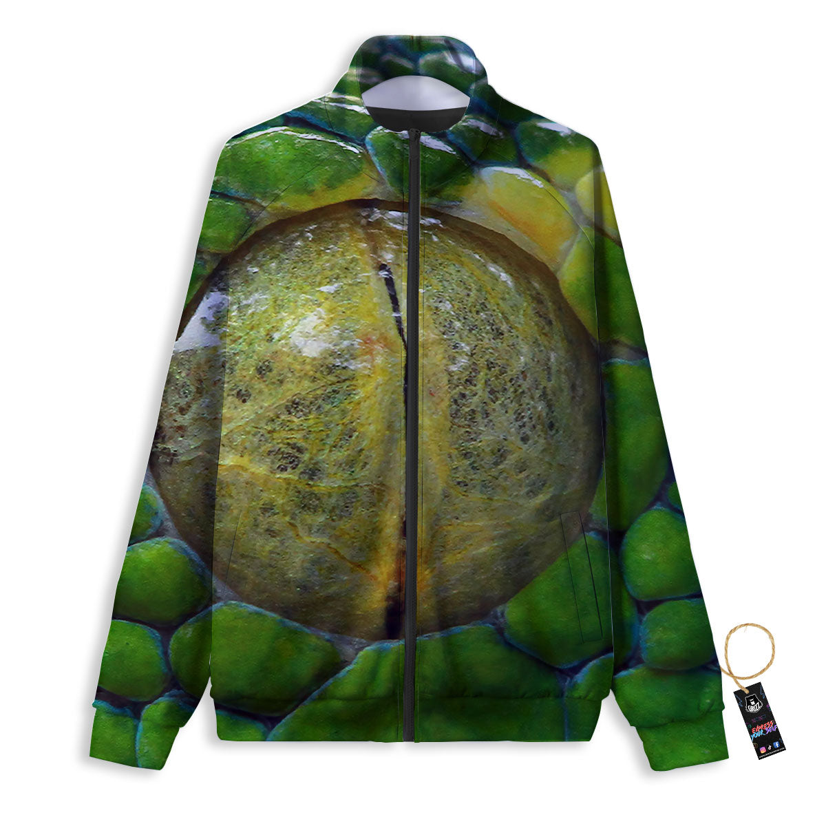 Snake Eye Green Print Track Jacket-grizzshop