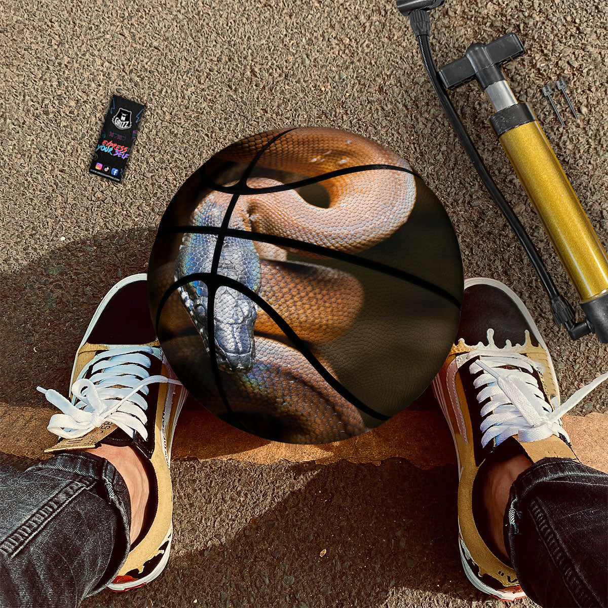 Snake Leiopython Print Basketball-grizzshop