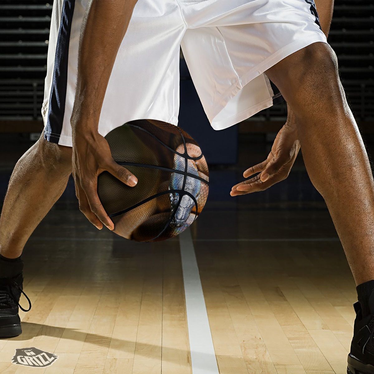 Snake Leiopython Print Basketball-grizzshop