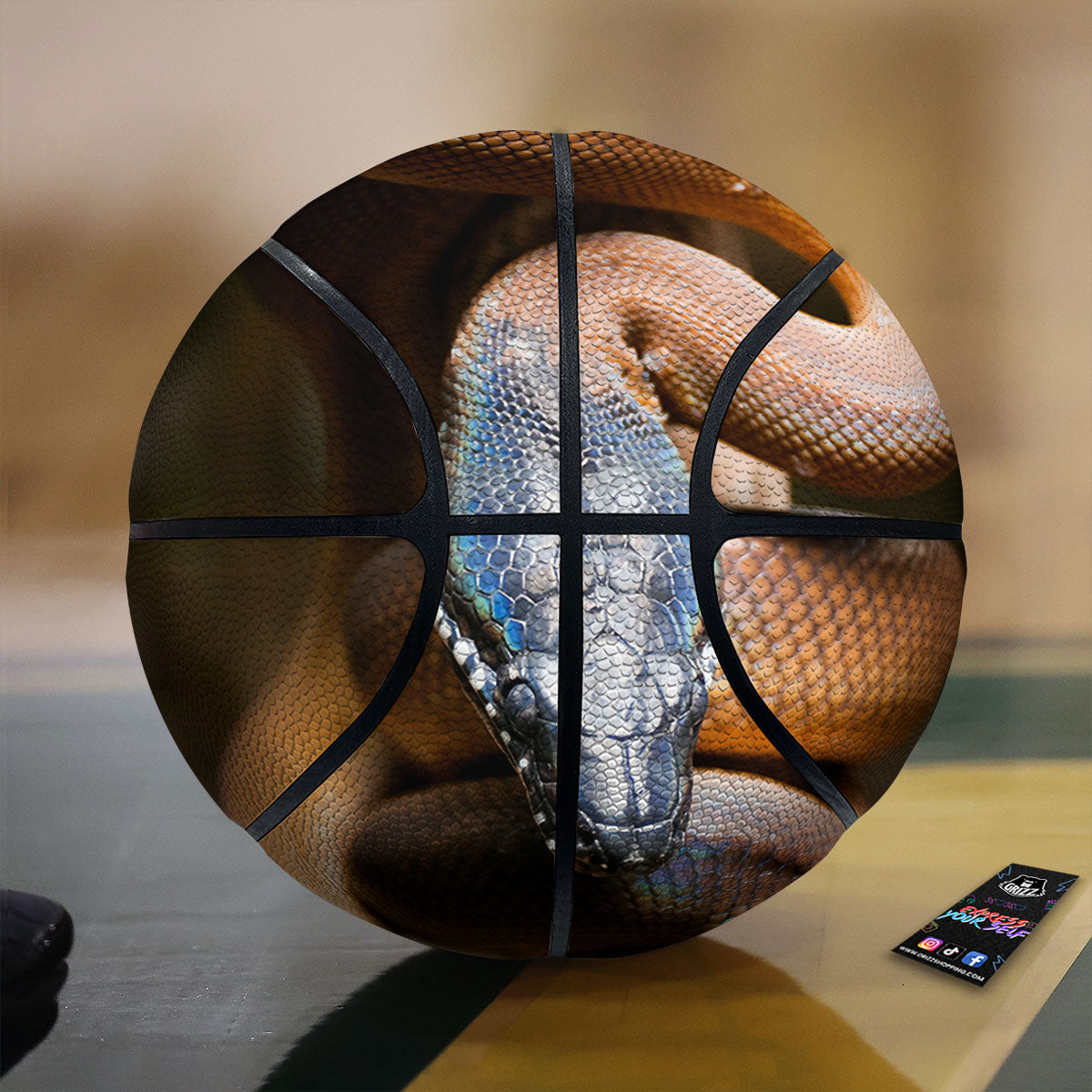 Snake Leiopython Print Basketball-grizzshop
