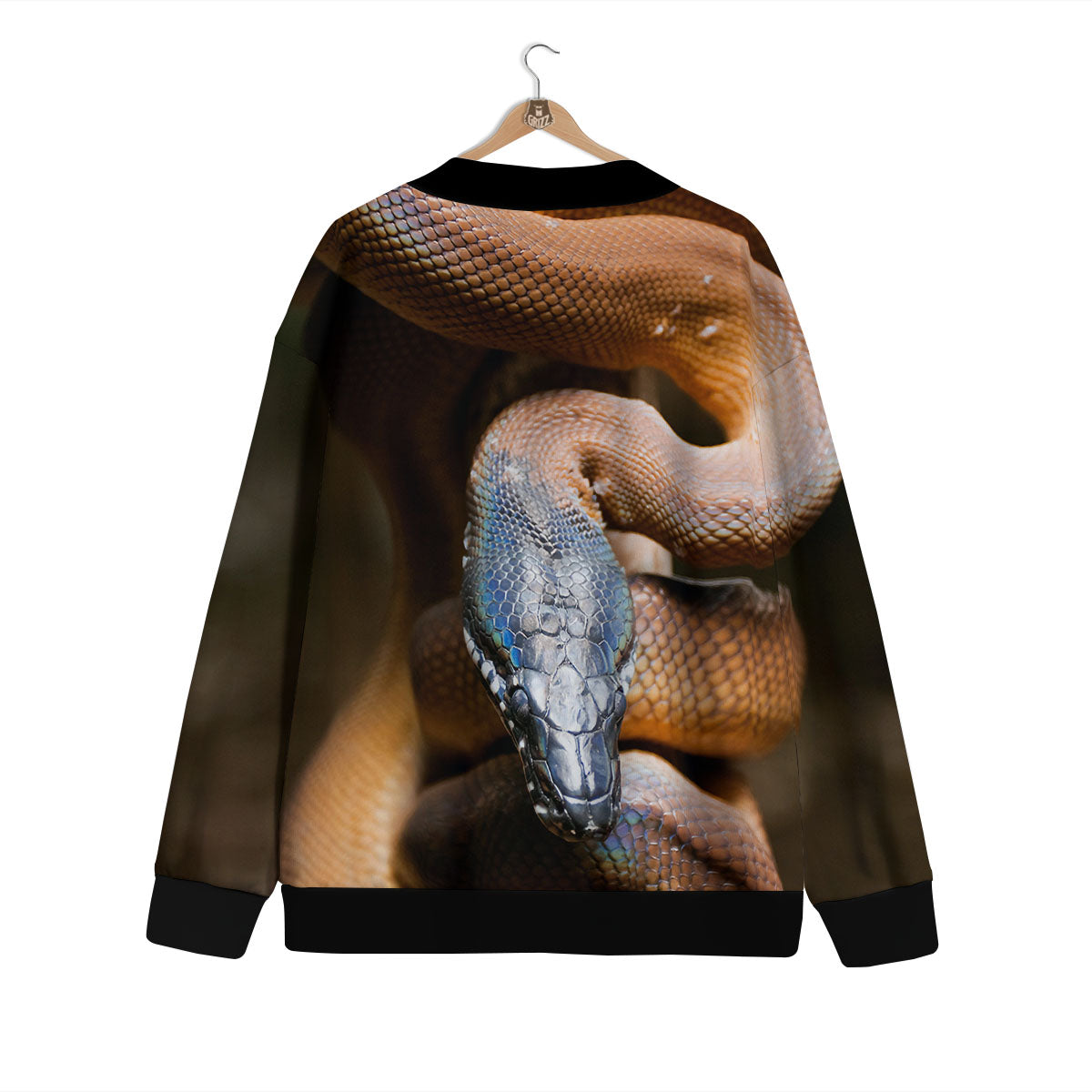 Snake Leiopython Print Cardigan-grizzshop