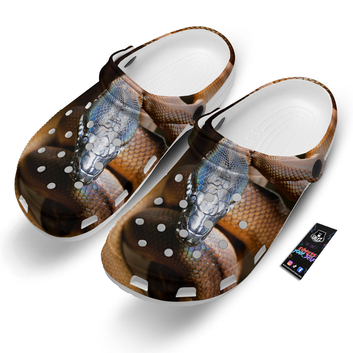 Snake Leiopython Print Clog-grizzshop